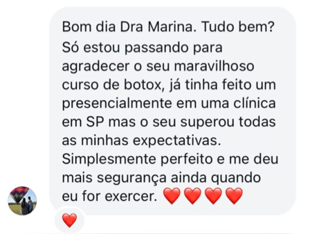 Caroline Budim - Já tinha feito curso presencial em SP mas o nosso superou todas as expectativas
