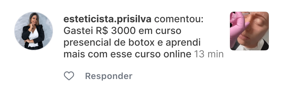 Esteticista Prisilva - Gastou R$ 3000 em curso presencial e aprendeu mais com nosso curso online
