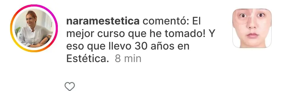 Testimonio de Naramestetica - El mejor curso que he tomado