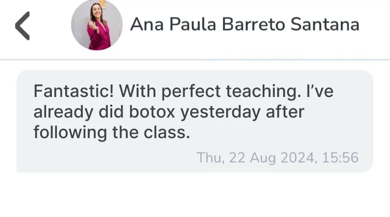 Testimonial from Ana Paula Barreto Santana